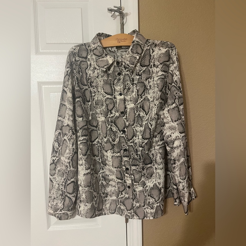 Snakeskin Button down